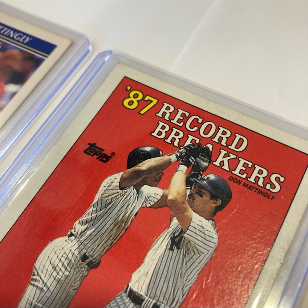 Lot of 9 Vintage 80s-90s Don Mattingly Baseball Cards New York Yankees - Picture 12 of 16
